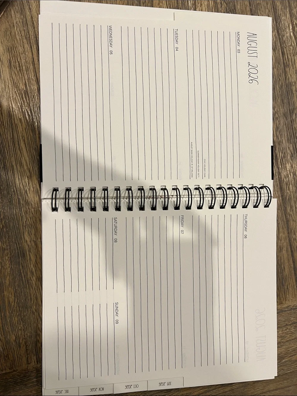 Rae Dunn White 2027 Planner with Brown & Tan Dog Illustrations